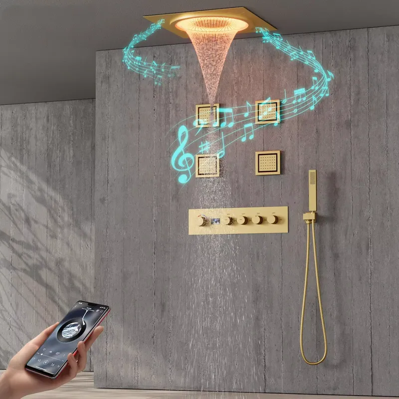 Spa & Wellness Jura Resort Centre De Loisirs Des Franches Montagnes - Juego de Ducha LED Inteligente con